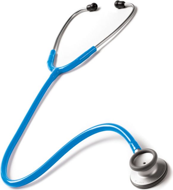 CLINICAL LITE STETHOSCOPE IN CLAMSHELL-NEON BLUE