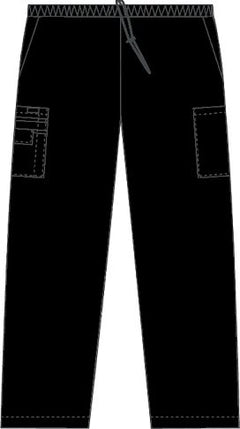 DRAWSTRING SCRUB PANT-BLK-SM