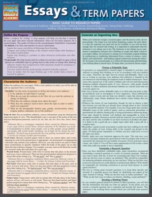 ESSAYS AND TERM PAPERS REV