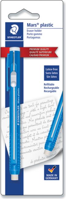 MARS PLSTC ERSR W HLD BLU