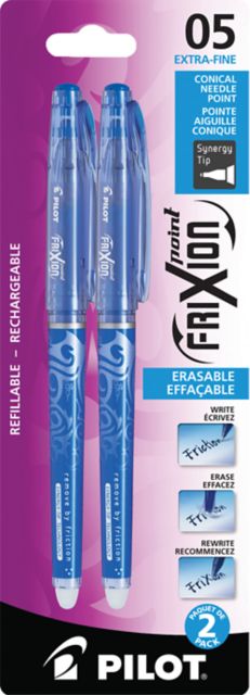 GEL PEN .5MM 2PK BLUE FRIXION